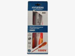 Отвертки с фазомер 3 части комплект HY59401 Hyundai